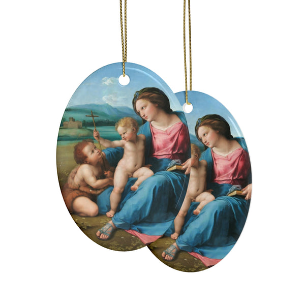 Ceramic Ornaments Raphael's The Alba Madonna  (1pcs, 5pcs, 10pcs, 20pcs)