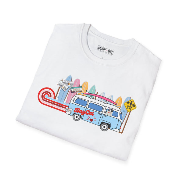 BoyCat Tee, Surfin BoyCat, Unisex Softstyle T-Shirt