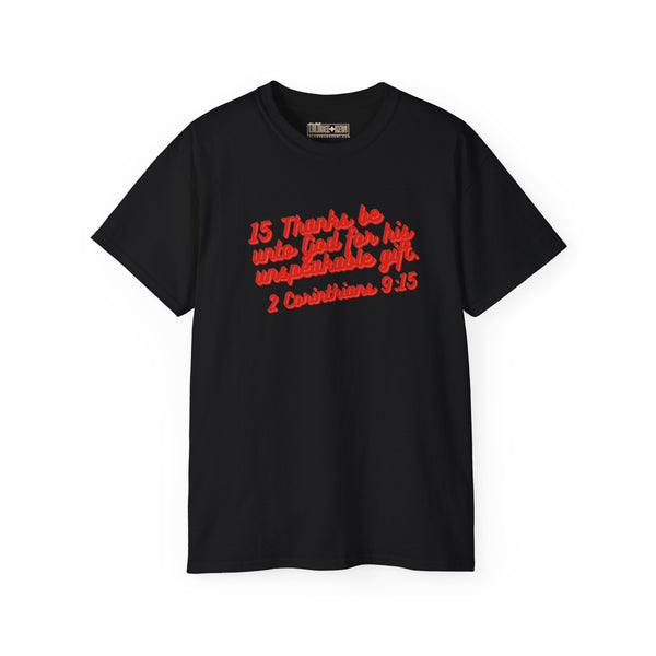 Tee 2 Corinthians 9:15 Thanks Unisex Ultra Cotton Tee