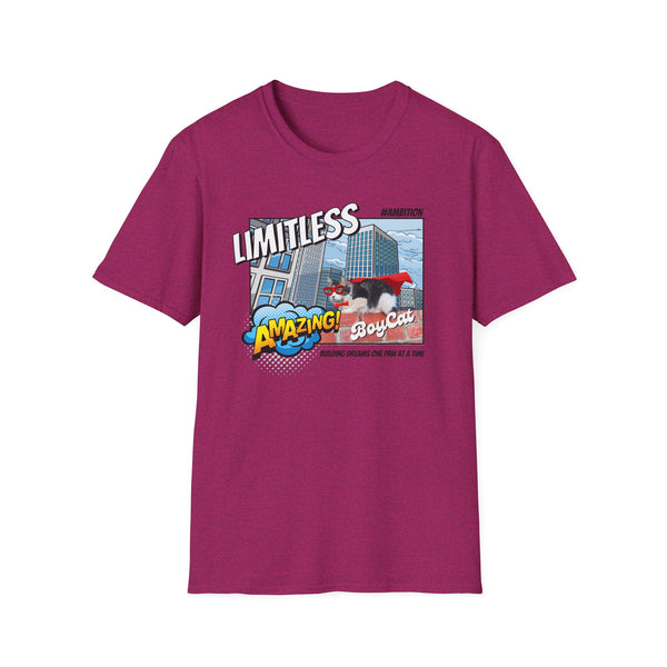 A BoyCat T-Shirt Limitless T-Shirt | Funny Cat Tee, Gift for Cat Lovers, Nerdy Shirt, Unique T-Shirt, Space Theme Apparel