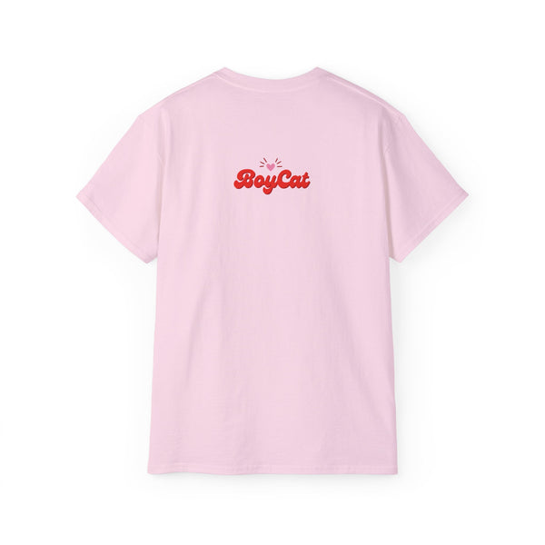 BoyCat Collection- The Original Heart Nose BoyCat Tee, Pink Heart Unisex Ultra Cotton Tee