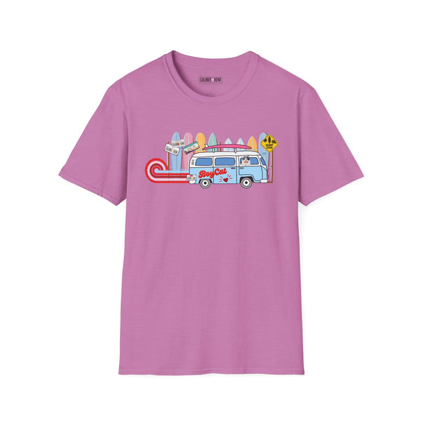 BoyCat Tee, Surfin BoyCat, Unisex Softstyle T-Shirt