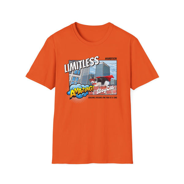 A BoyCat T-Shirt Limitless T-Shirt | Funny Cat Tee, Gift for Cat Lovers, Nerdy Shirt, Unique T-Shirt, Space Theme Apparel