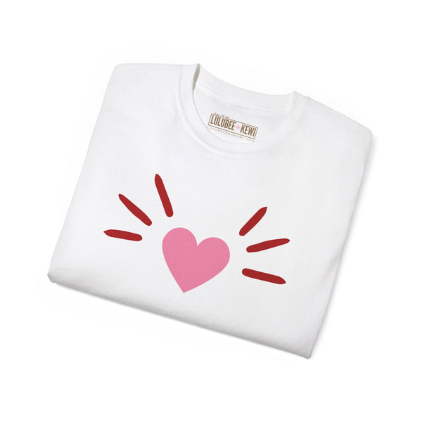 BoyCat Collection- The Original Heart Nose BoyCat Tee, Pink Heart Unisex Ultra Cotton Tee