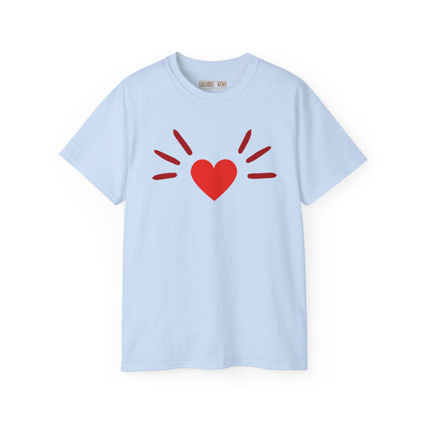 BoyCat Collection- The Original Heart Nose BoyCat Tee RED Heart , Unisex Ultra Cotton Tee