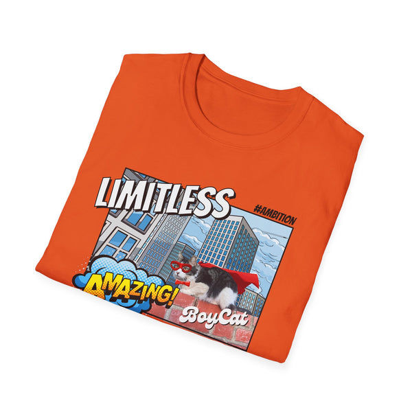 A BoyCat T-Shirt Limitless T-Shirt | Funny Cat Tee, Gift for Cat Lovers, Nerdy Shirt, Unique T-Shirt, Space Theme Apparel