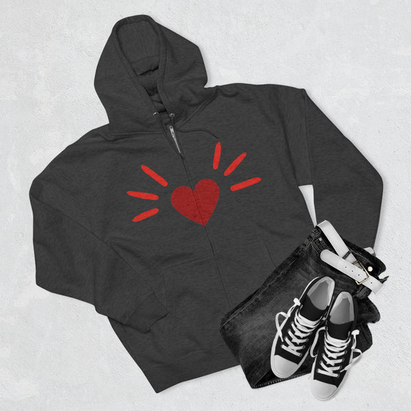 BoyCat Gear The Original Heart Nose Hoodie Unisex Zip Hoodie