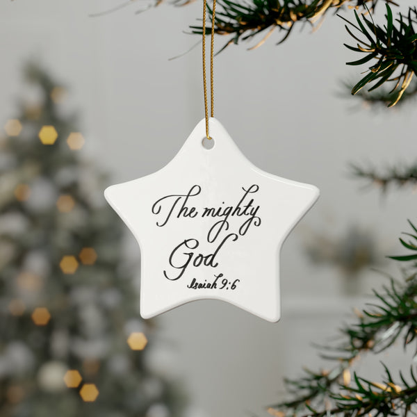 Ceramic Ornaments Isaiah 9:6  The mighty God (1pcs, 5pcs, 10pcs, 20pcs)