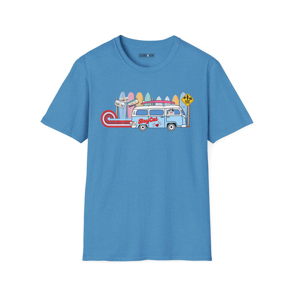 BoyCat Tee, Surfin BoyCat, Unisex Softstyle T-Shirt