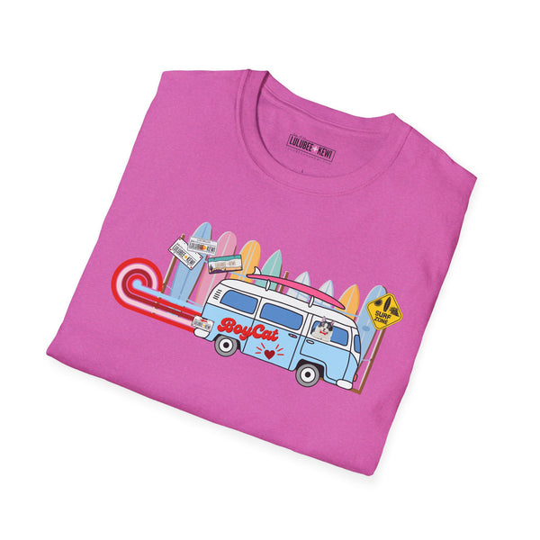 BoyCat Tee, Surfin BoyCat, Unisex Softstyle T-Shirt