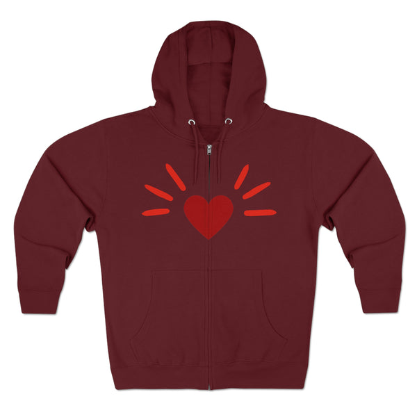 BoyCat Gear The Original Heart Nose Hoodie Unisex Zip Hoodie