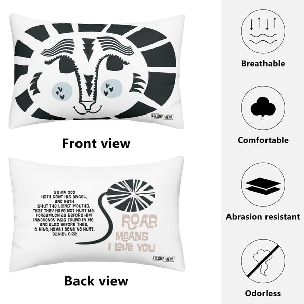 Lion Around Scripture Pillowcase – Daniel 6:22
Christian Pillowcase • Scripture Pillow • Faith Baby Gift • Lion Pillow Cover
