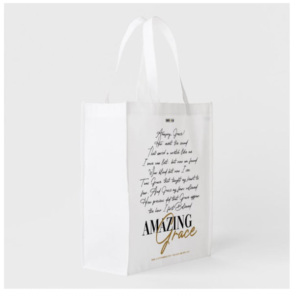A Scripture Collection Amazing Grace reusable grocery gift bag