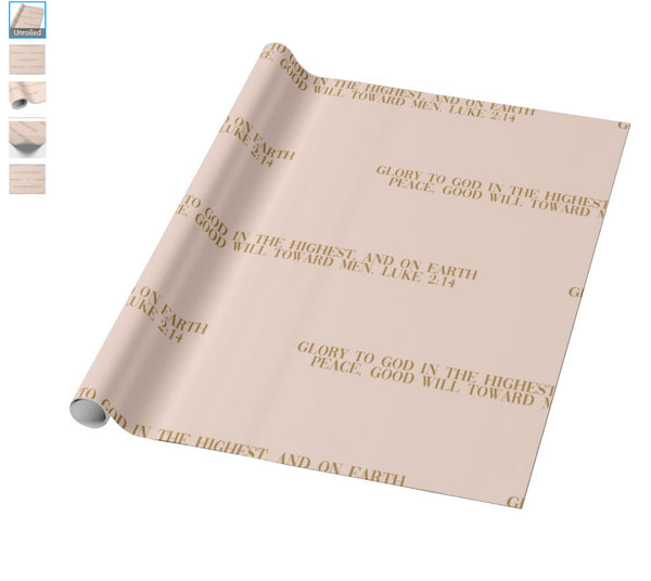 Scripture Collection 19-Wrapping Paper Luke 2:14