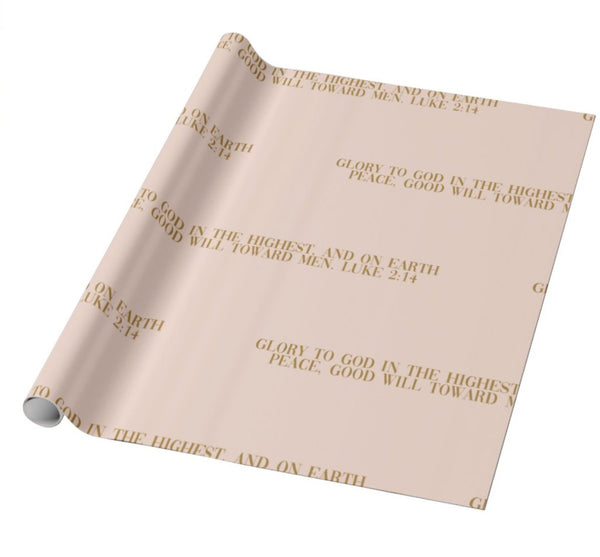 A Scripture Wrapping Paper Luke 2:14
