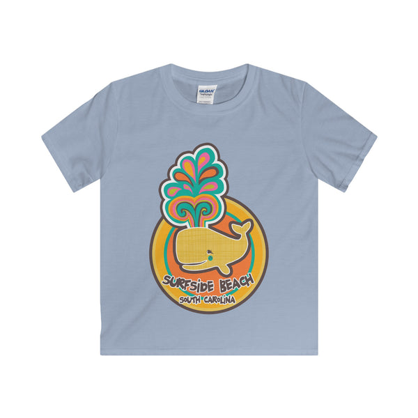 Surfside Beach Whale of a Time Kids Short Sleeve T-Shirt Youth T-Shirt - LuluBee+Kewi 