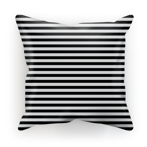 Black + White Stripes by LuluBee + Kewi Cushion - LuluBee+Kewi 
