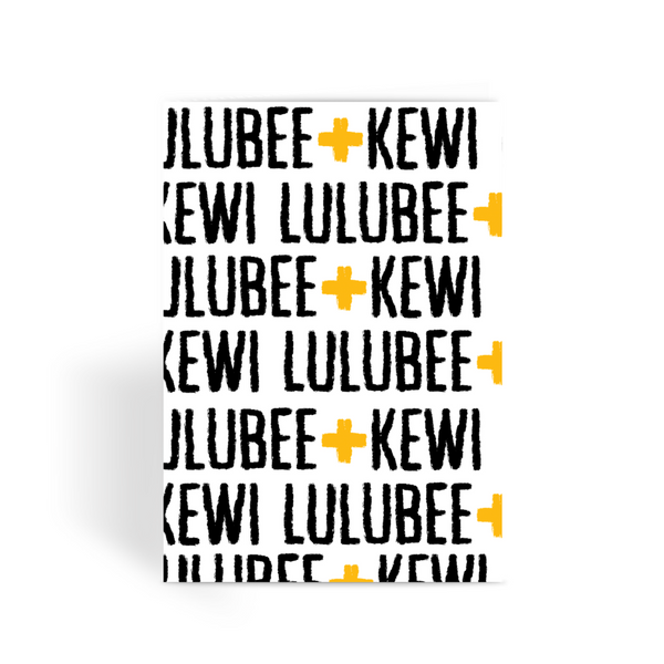 LuluBee + Kewi Painted Logo Greeting Card - LuluBee+Kewi 