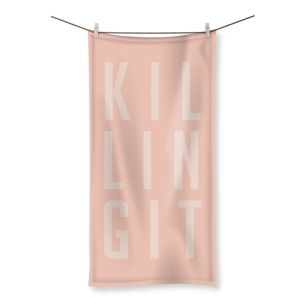 Killing It by LuluBee + Kewi Blush Beach Towel Collection - LuluBee+Kewi 